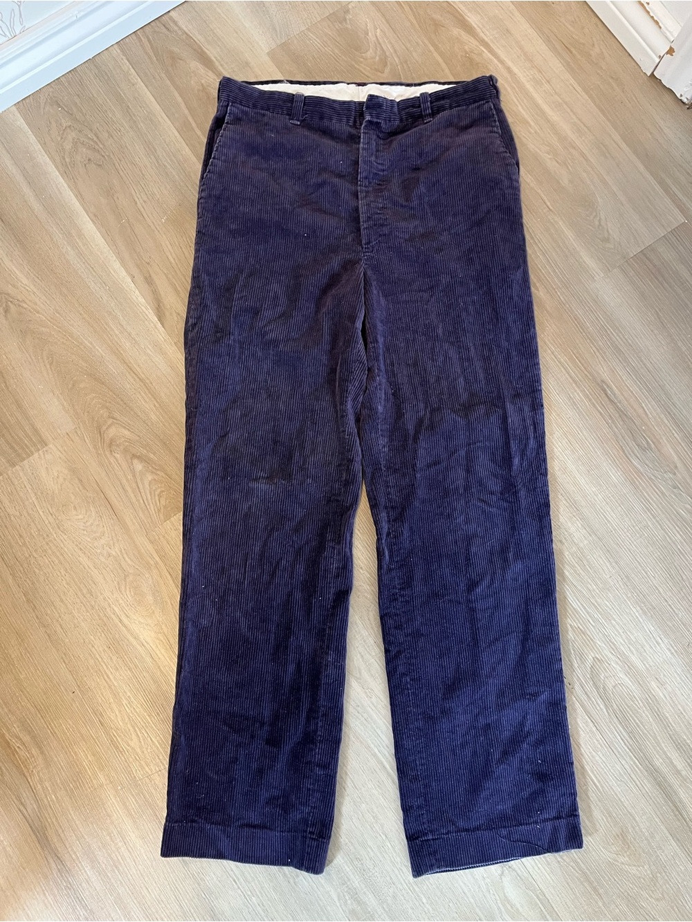 Men's Vintage Dark purple Corduroy Dickies Pants - Classic Straight Fit